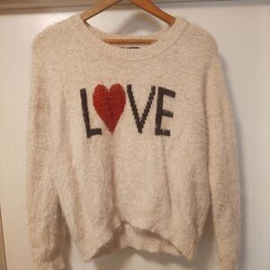 Mia Maddison LOVE Sweater Size Large